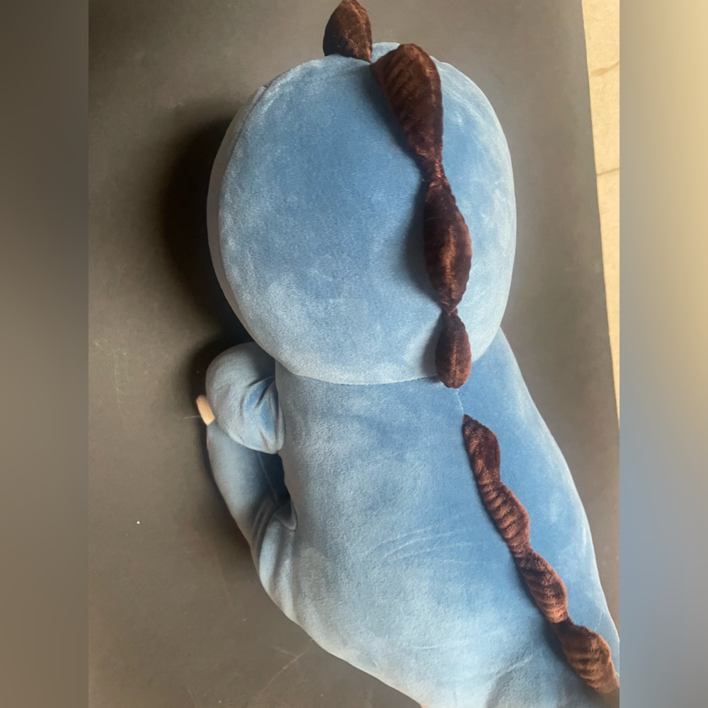 Soft Cuddly Plush Blue Dinosaur - Picture 7 of 8